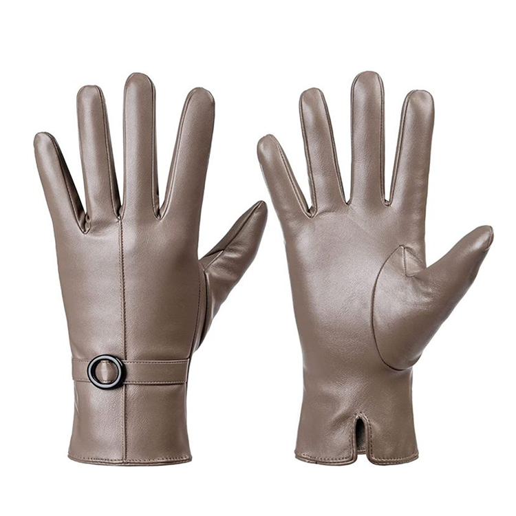 Hestic Sports Wear Custom Winter Men Classic Touch Screen Sheepskin Leather Gloves